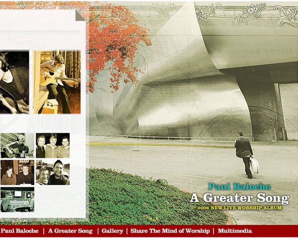 Paul Baloche 프로모션 디자인